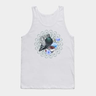 Dove with Black Tea and Perfume Bottle Tank Top